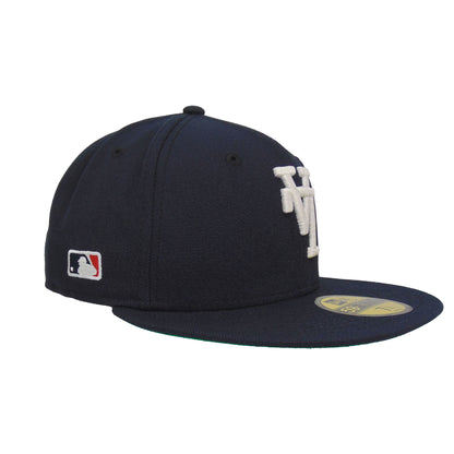 Los Angeles Dodgers Custom New Era 59FIFTY Cap Flip Navy navy Side View