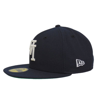 Los Angeles Dodgers Custom New Era 59FIFTY Cap Flip Navy navy Back View
