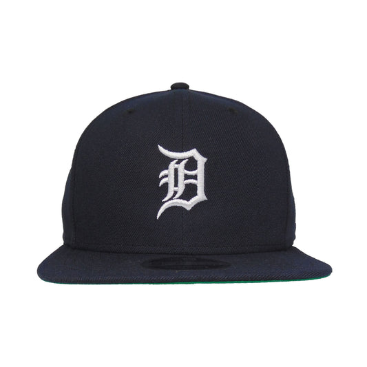 Detroit Tigers Custom New Era Snapback Cap Navy flat