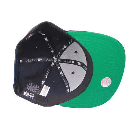 Detroit Tigers Custom New Era Snapback Cap Navy flat navy Undervisor View