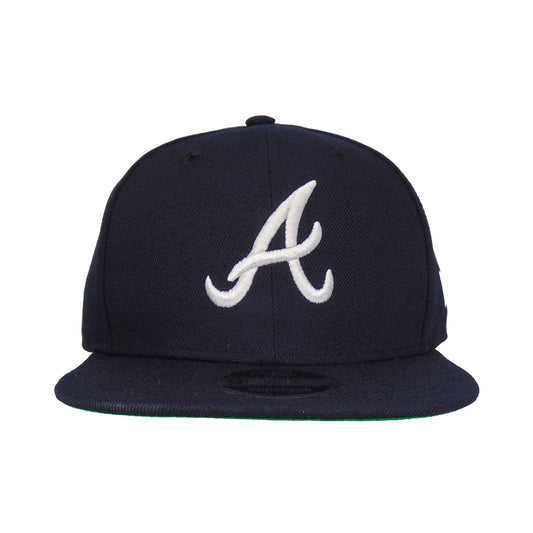 Atlanta Braves Custom New Era 9Fifty Snapback Cap flat nvy