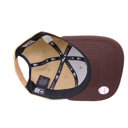 San Diego Padres Custom New Era 9fifty Snapback Cap Camel beige
brown Undervisor View