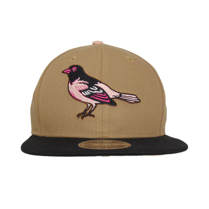 Baltimore Orioles Custom 9FIFTY New Era Cap Khaki beige
black  Front View