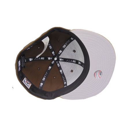 Philadelphia Phillies Custom 59FIFTY New Era Cap Walnut brown
khaki Undervisor View