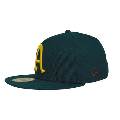 Philadelphia Athletics New Era 59FIFTY Cap Dk Green Wool dark green Side View