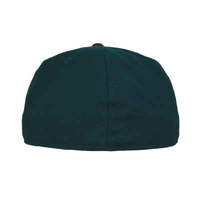 Philadelphia Athletics New Era 59FIFTY Cap Dk Green Wool dark green Back View