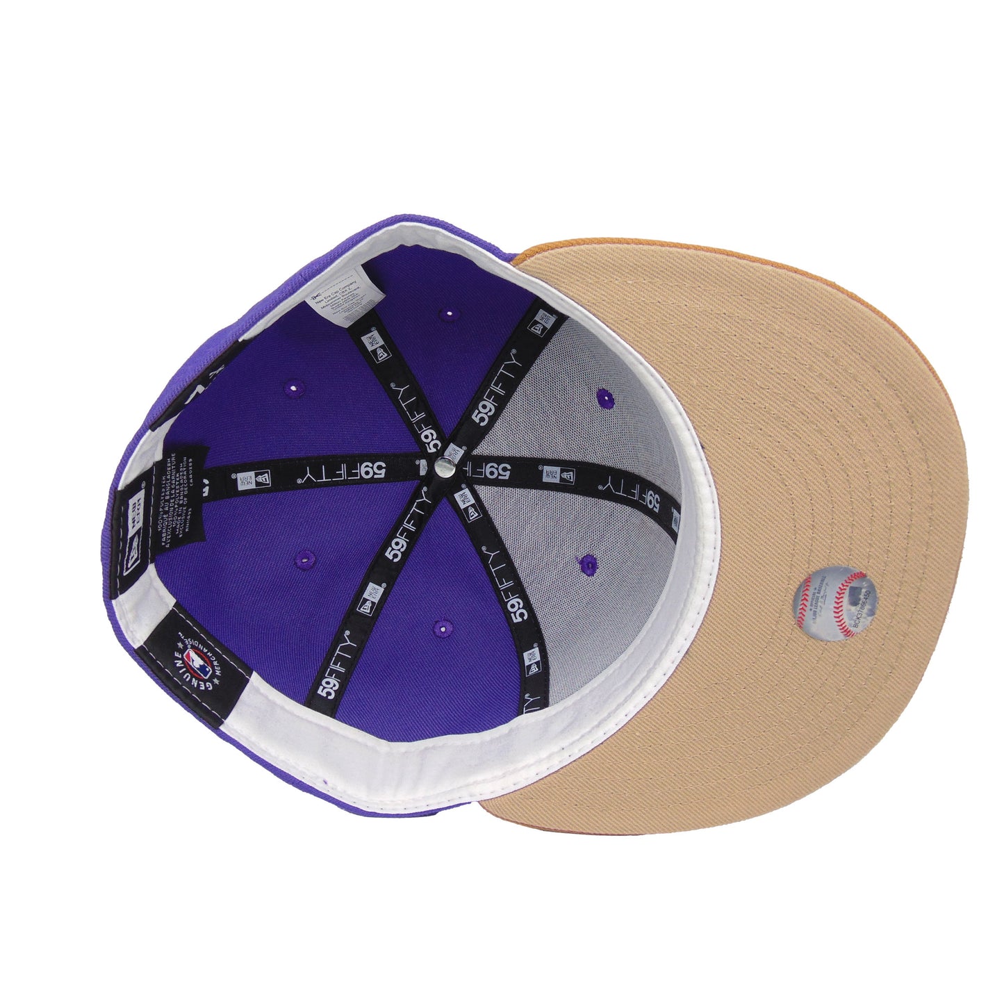 New York Mets Custom New Era 59FIFTY Cap Purple Bronze