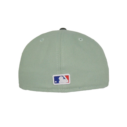 Los Angeles Dodgers Custom New Era 59FIFTY Cap Everest Green green Back View