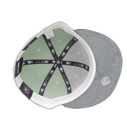 Los Angeles Dodgers Custom New Era 59FIFTY Cap Everest Green green Undervisor View