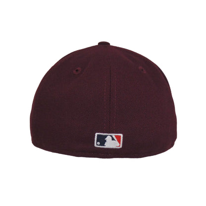 New York Yankees Custom 59FIFTY New Era Cap Maroon maroon Back View