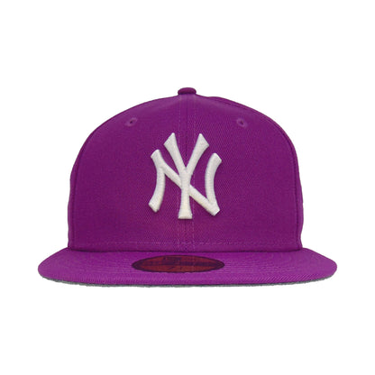New York Yankees Custom 59FIFTY New Era Cap Berry fuchsia Front View