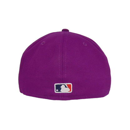New York Yankees Custom 59FIFTY New Era Cap Berry fuchsia Back View