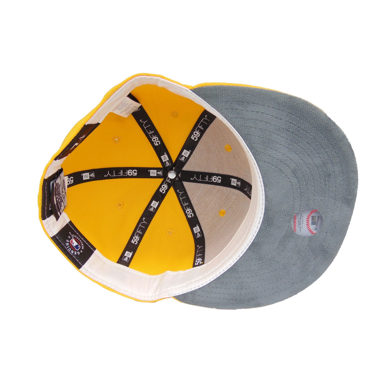 New York Yankees Custom 59FIFTY New Era Cap Yellow