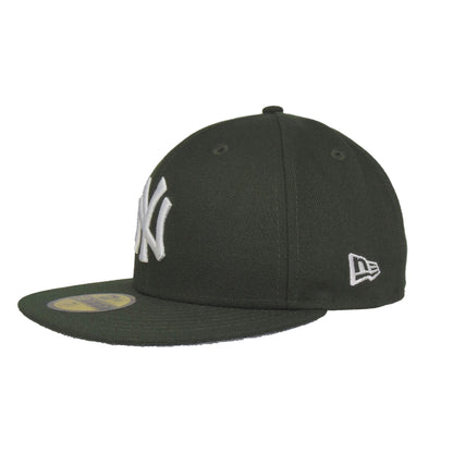 New York Yankees Custom 59FIFTY New Era Cap Seaweed dark green Side View