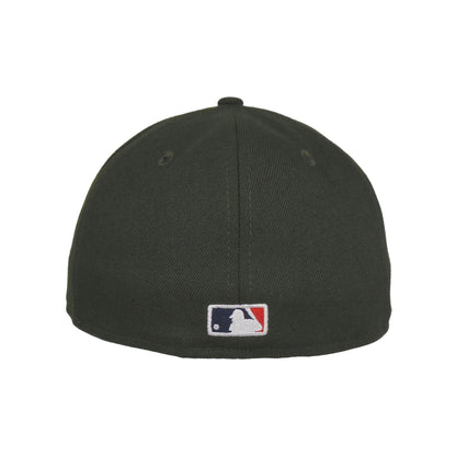 New York Yankees Custom 59FIFTY New Era Cap Seaweed dark green Back View