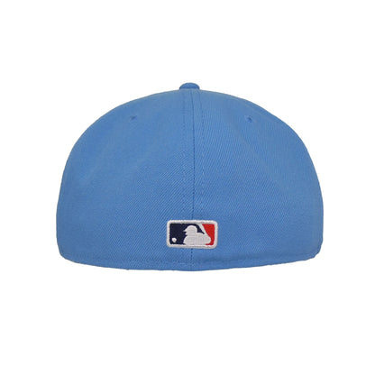 New York Yankees Custom New Era 59FIFTY Cap sky blue sky blue Back View