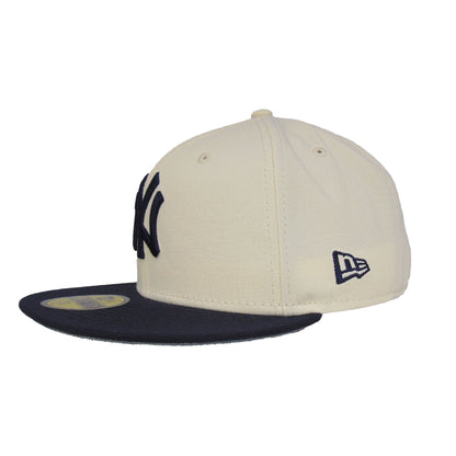 New York Yankees Custom 59FIFTY New Era Cap Chrome chrome
navy Side View