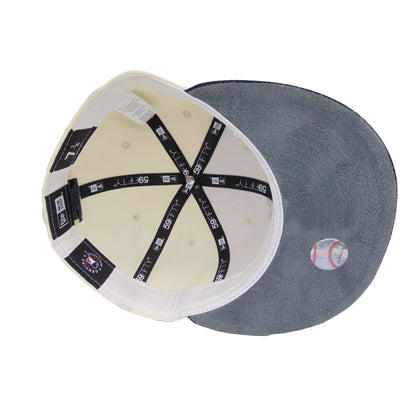 New York Yankees Custom 59FIFTY New Era Cap Chrome chrome
navy Undervisor View