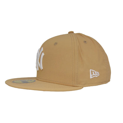 New York Yankees Custom New Era Cap Camel Ripstop beige Side View