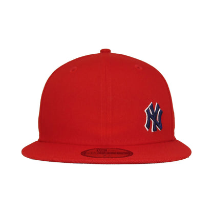 New York Yankees Custom 59FIFTY New Era Cap Flawless Red red Front View