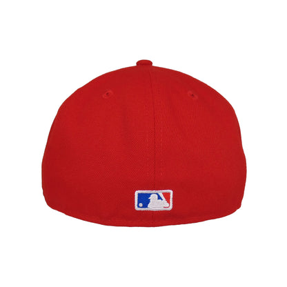 New York Yankees Custom 59FIFTY New Era Cap Flawless Red red Back View
