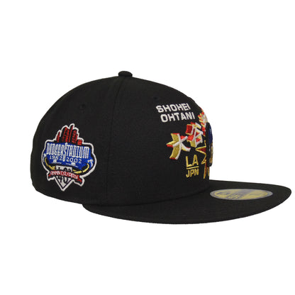 Los Angeles Dodgers custom 59FIFTY New Era Cap OTHANI black 40th Anni black Side View