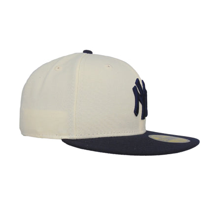 New York Yankees Custom 59FIFTY New Era Cap Chrome Navy