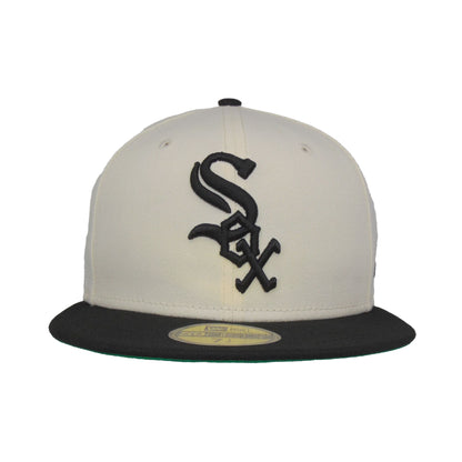Chicago White Sox Custom New Era Cap Chrome Black chrome
black  Front View
