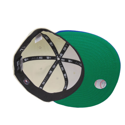 Los Angeles Dodgers Custom New Era 59FIFTY Cap Chrome Royal chrome
blue Undervisor View
