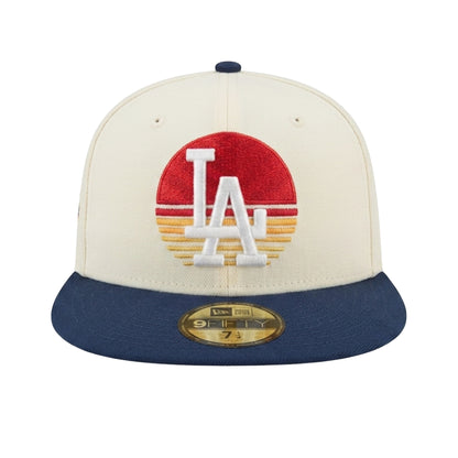 Los Angeles Dodgers Custom New Era 59FIFTY Cap Chrome Navy Ohtani Sun