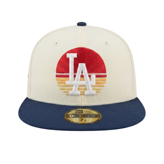 Los Angeles Dodgers Custom New Era 59FIFTY Cap Chrome Navy Ohtani Sun