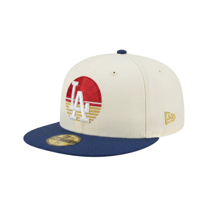 Los Angeles Dodgers Custom New Era 59FIFTY Cap Chrome Navy Ohtani Sun