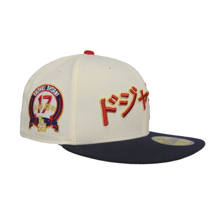 Los Angeles Dodgers Custom New Era 59FIFTY Cap Chrome Navy Ohtani 17