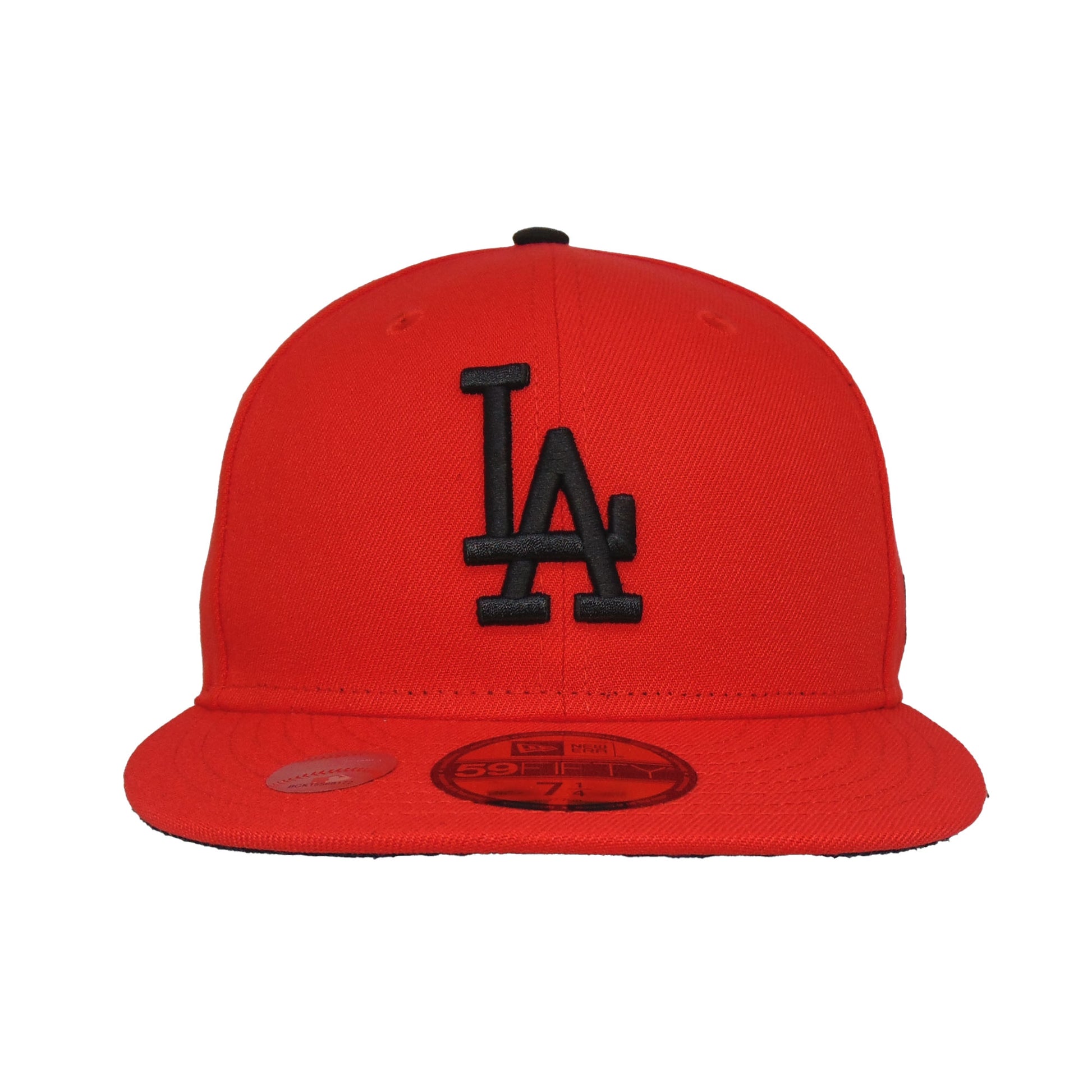 Los Angeles Dodgers Custom New Era 59FIFTY Cap Fire Red – JustFitteds