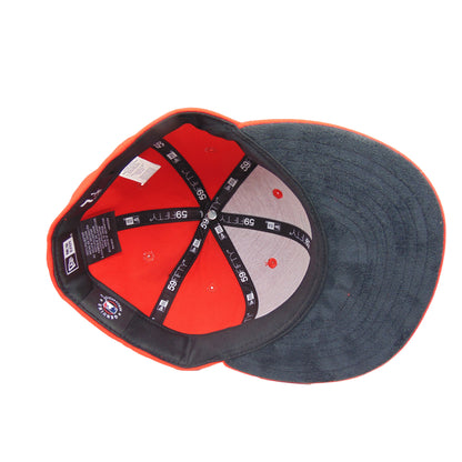 Los Angeles Dodgers Custom New Era 59FIFTY Cap Fire Red red
black  Undervisor View