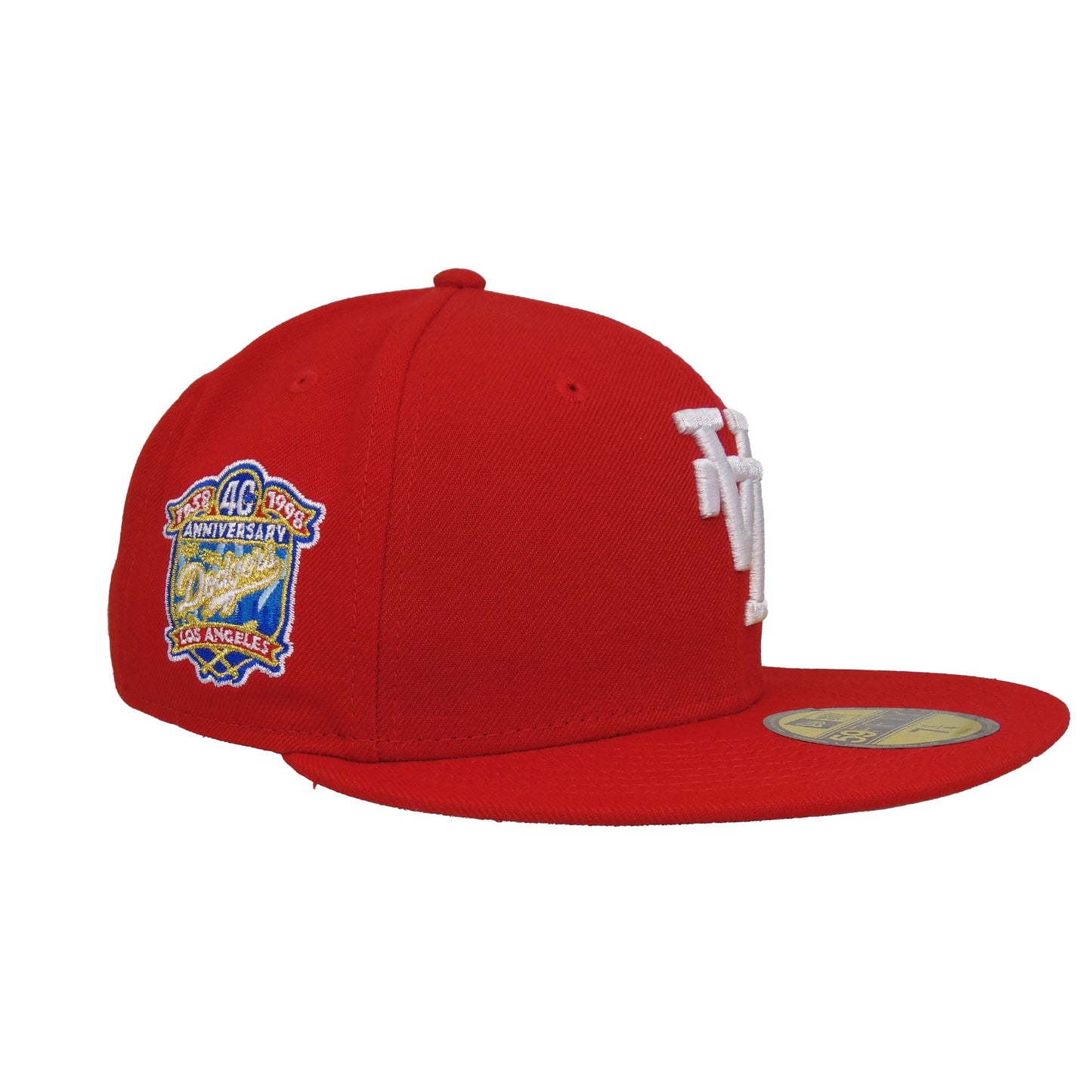 Los Angeles Dodgers 40th Anniversary Custom New Era 59FIFTY Cap Flip red