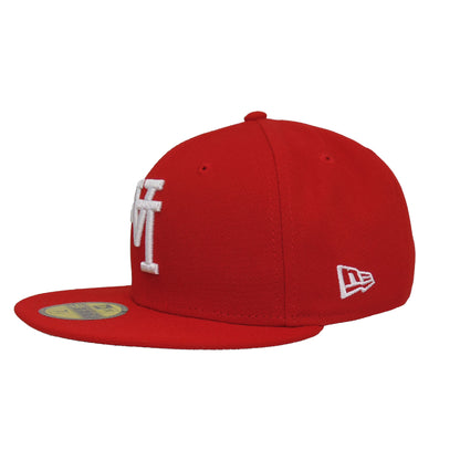 Los Angeles Dodgers 40th Anniversary Custom New Era 59FIFTY Cap Flip red red Back View