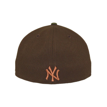 New York Yankees Custom New Era Cap Bronx Bombers B&B brown
olive Back View