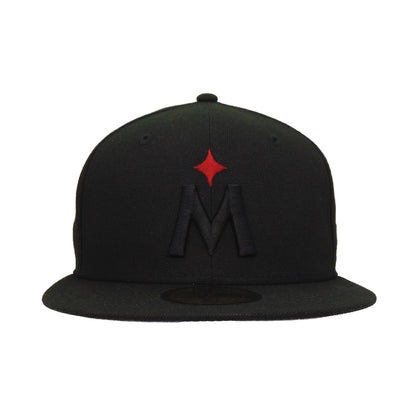 Minnesota Twins Custom New Era 59FIFTY Cap Black black Front View