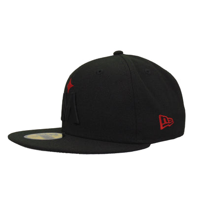 Minnesota Twins Custom New Era 59FIFTY Cap Black black Side View