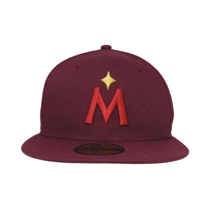Minnesota Twins Custom New Era 59FIFTY Cap Maroon maroon Front View