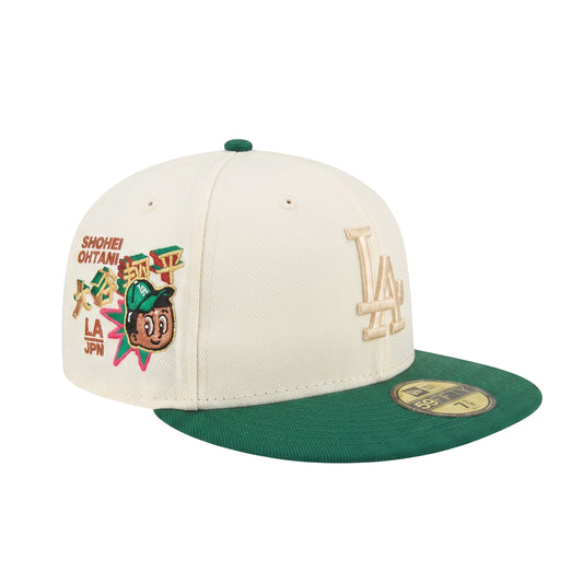 Los Angeles Dodgers Custom New Era 59FIFTY Cap Chrome Green Ohtani