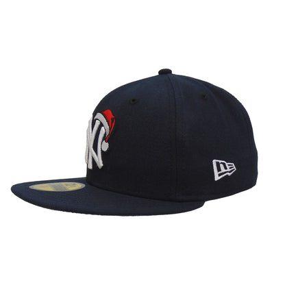 New York Yankees Custom 59FIFTY New Era Cap XMAS navy Side View