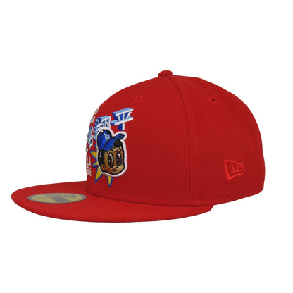 Los Angeles Dodgers custom 59FIFTY New Era Cap OTHANI red 60th Anni red Back View