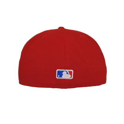 Los Angeles Dodgers custom 59FIFTY New Era Cap OTHANI red 60th Anni red Undervisor View
