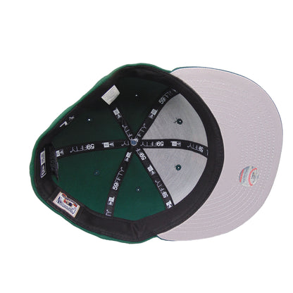 New York Mets New Era Custom 59FIFTY Cap dark green dark green Undervisor View