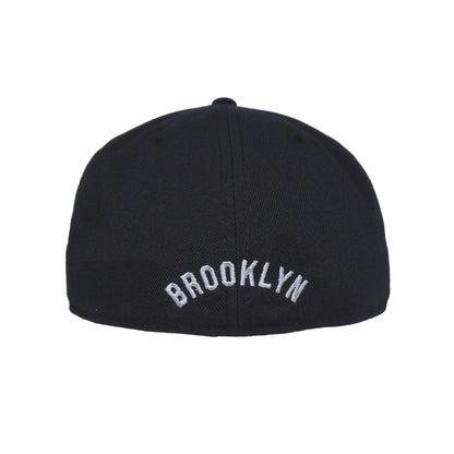 Brooklyn Dodgers Custom 59FIFTY New Era Cap Navy navy Back View