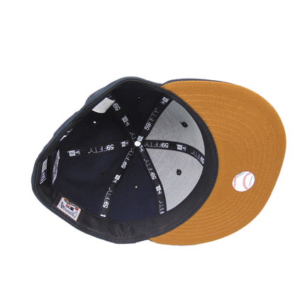 Brooklyn Dodgers Custom 59FIFTY New Era Cap Navy navy Undervisor View