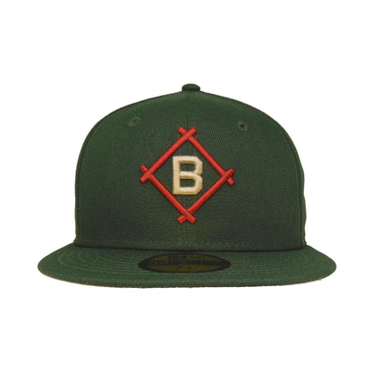 Brooklyn Dodgers Custom 59FIFTY New Era Cap Seaweed green Front View