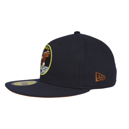 Houston Astros Custom New Era 59FIFTY Cap Apollo 11 Navy navy Side View